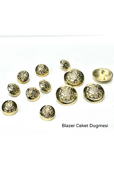 ODDA TASARIM ATÖLYESİ Gold Blazer Design Button