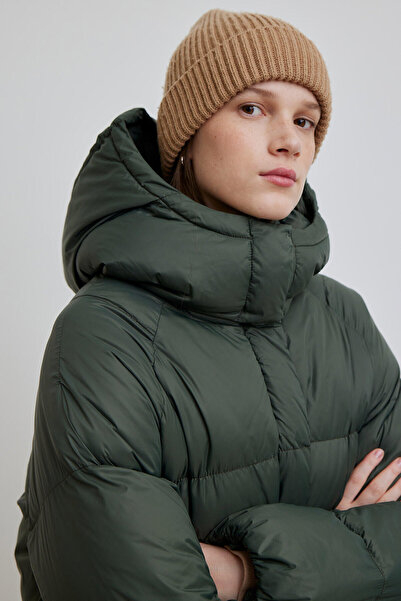 Manuka ΠΑΛΤΟ ΠΡΑΣΙΝΟ ΠΟΛΥ ΜΕΓΕΘΟΣ PUFFY POCKET