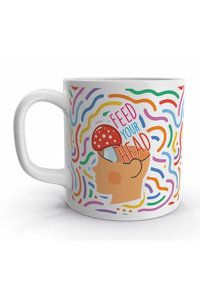 Rock'n Fox Jefferson Airplane White Rabbit Themed Colorful Design Mug