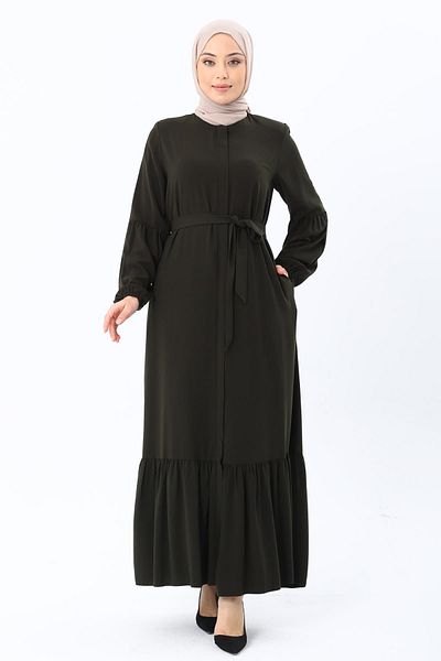 ASİLNUR Tulip Ferace Khaki