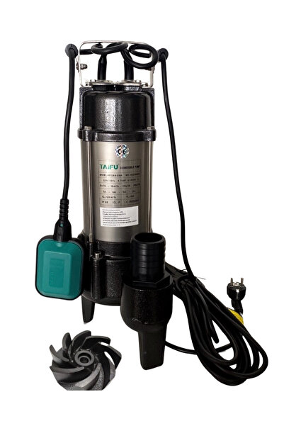 Taifu 1 Hp 220v Parçalayıcılı Foseptik Pis Atık Su Dalgıç Pompa