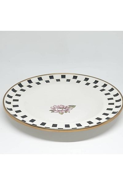 Avşar ENAMEL HOUSE CHAMOMILE MODEL DISH