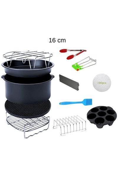 Yui Xiaomi, Philips, Tefal, Kumtel Compatible 4.5 Liter 7 Inch Air Fryer 12 Pieces Spare Parts Set