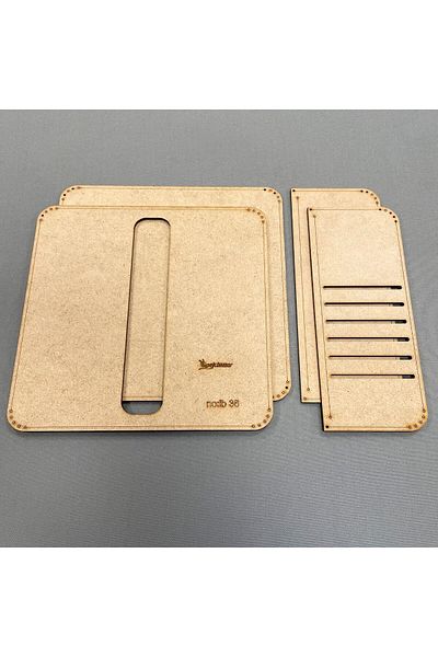 ipekbazaar ib36 Leather Hobby Wallet Mold, 4 Piece Mold, ib36