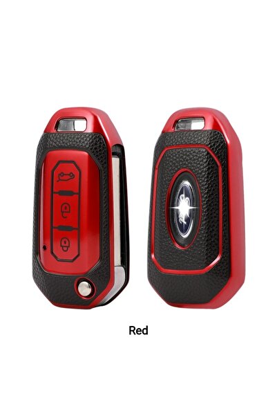 AYCANSTORE Husă TPU pentru telecomandă Ford Switchblade cu 3 butoane (roșu)