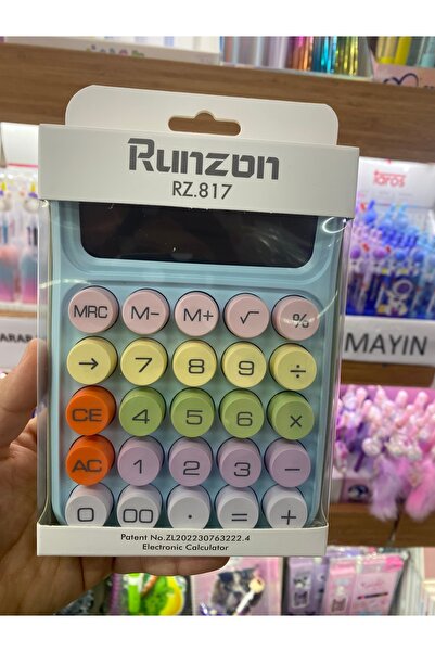 TAROS KIRTASİYE süslü tuşlu klavye görünümlü hesap makinası