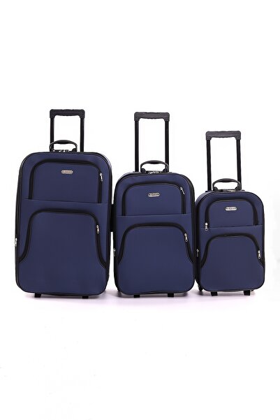 MGV V110 SPOT KUMAŞ 2 TEKER VALİZ 3LÜ SET