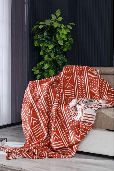 Lolavien Joy Double Cotton Blanket 200X220Cm - Tile