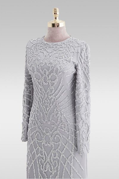 RUVİTA Stone Printed Evening Dress