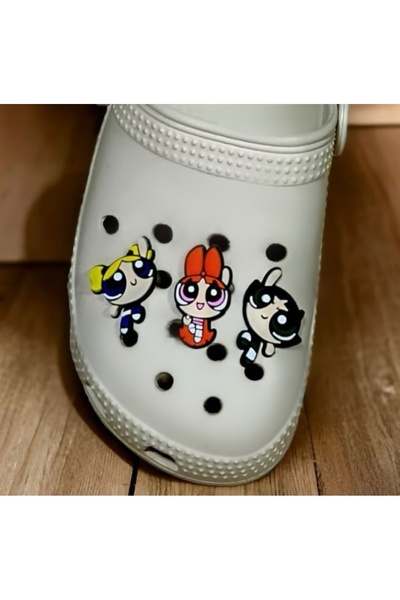 Buki'nin Atölyesi Terlik Süsü Jibbitz Powerpuff Girls 3 lü set
