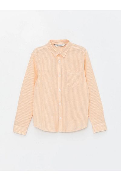 LC Waikiki LCW Kids Striped Linen Blended Boy's Shirt