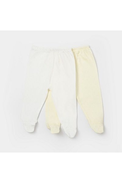Biorganic Bibaby Jacquard 2-Piece Trousers with Booties 57911