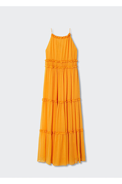 MANGO Woman Hardal Rengi Kadın Elbise  37091303