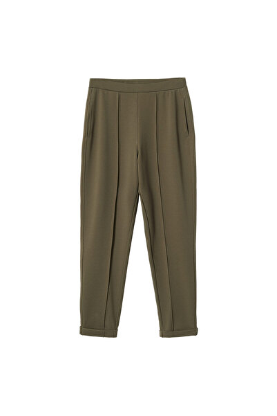 MANGO Haki Kadın Pantolon 37043841