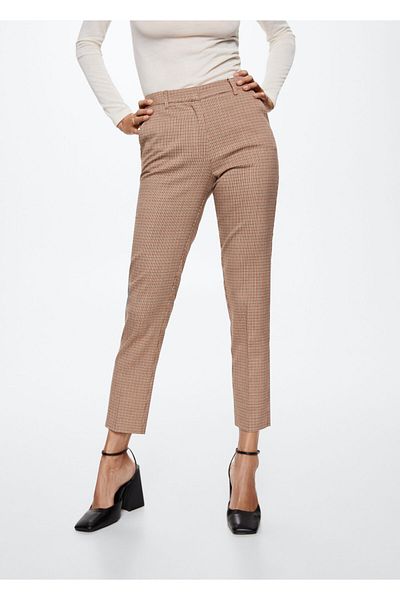 MANGO Woman Piros női felnőtt nadrág 37005135