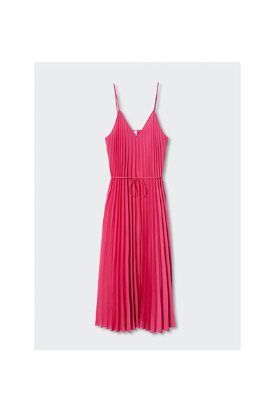 MANGO Woman Fuşya Kadın Elbise  37032888