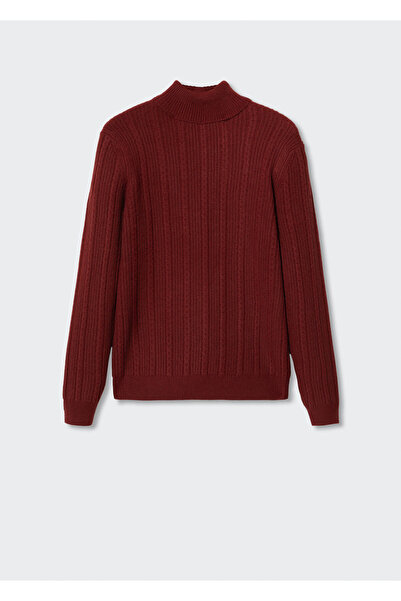 MANGO Man Bordo Erkek Yetişkin Kazak  37007715