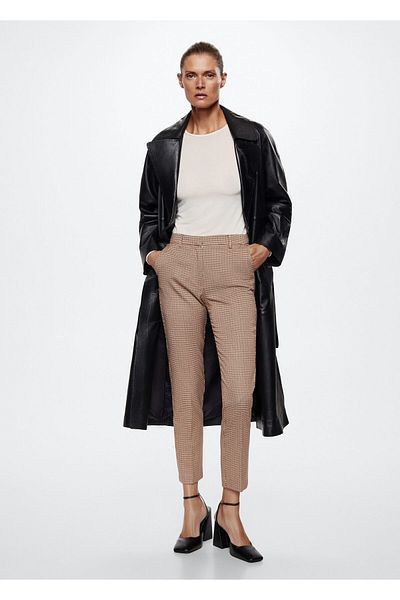 MANGO Woman Piros női felnőtt nadrág 37005135