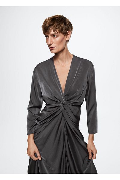 MANGO Woman Γυναικείο φόρεμα για ενήλικες κάρβουνο37035931