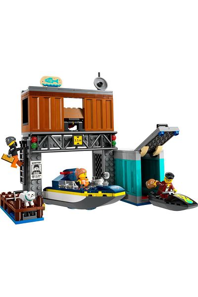 LEGO ® Construction Set for City Police Speed Boat and Thieves Hide 60417 - 6+ (311 Pieces)