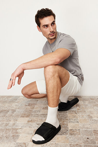 Trendyol Collection Gray Basic Oversize Cotton T-Shirt - Tmnss22Ts0274