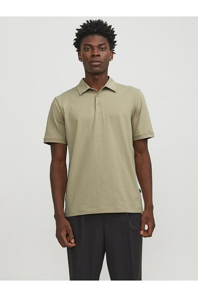 Jack & Jones Premium T-Shirt Einfarbiges T-Shirt mit Polokragen