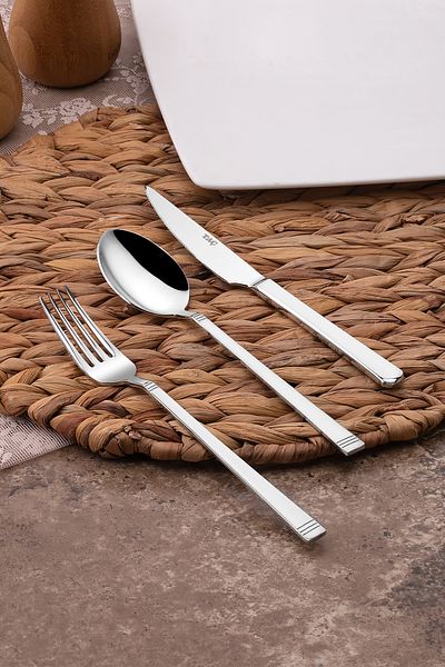 Taç Ravello Arlet 84 Pieces 12 Person Fork Spoon Knife Set
