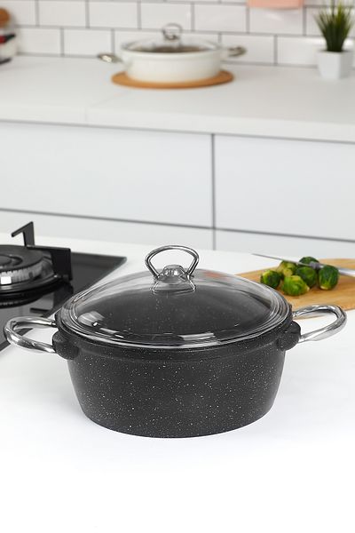 Taç Vision Casting Deep Pot 20 cm Μαύρο