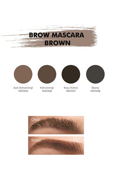 Farmasi Deep Brown Eyebrow Mascara - 5 ml