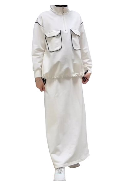 GGMM SKIRT TRACKSUIT SET TESETURE COMPACT FABRIC WITH DOUBLE THREADS