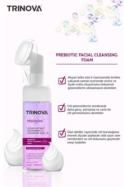 Trinova PREBIOTIC LICORICE FACIAL CLEANSING FOAM 165ml