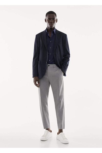 MANGO Man Bavlněná strečová košile Slim Fit