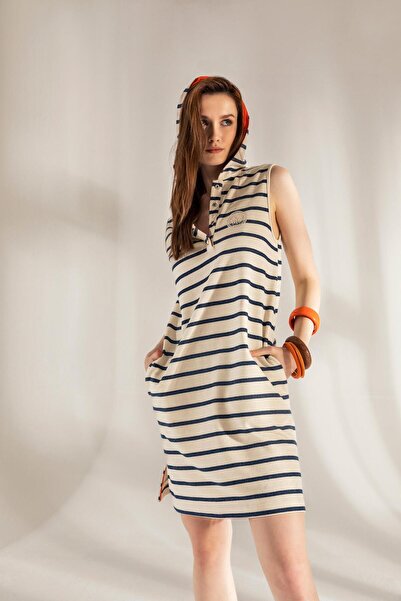 KASHA 23ye041 Çizgili Elbise