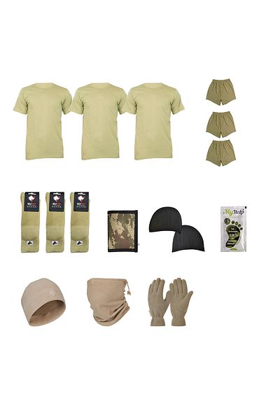 Şimşekoğlu Askeri Malzeme 3-Piece Winter Novice Belay Soldier Set, Winter Military Material Package, Economical Novice Belay Soldier