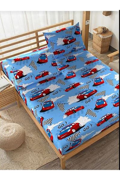 GOLDRİSE Set cearșafuri individuale model mașină 100*200