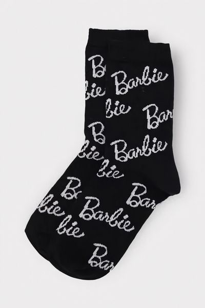 EFBUTİK Black Barbie Collage Socks