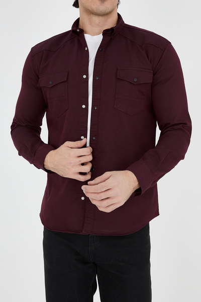 ENZİM JEANS Erkek Yıkamalı Kot Gömlek