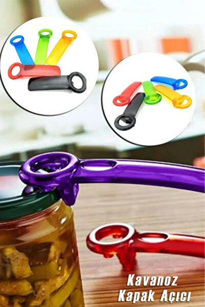 Genel Markalar Renkli Kavanoz Ve Şişe Kapağı Açacağı 14 Cm
