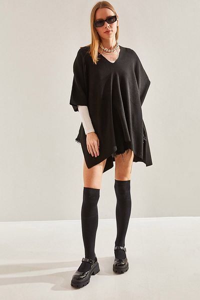 Bianco Lucci Poncho-Pullover für Damen
