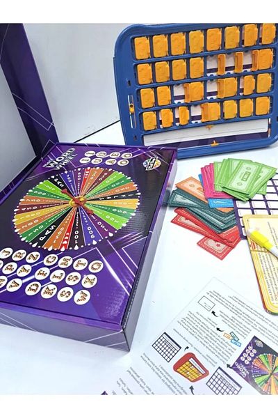 BERK AY TİCARET Moli Toys Wheel of Fortune Game Word Wheel Wheel Spray Moli Wheel Turn