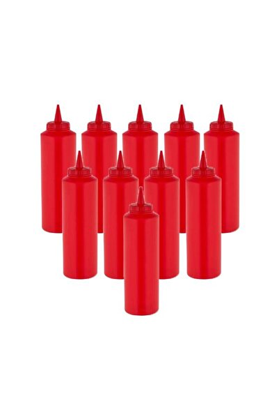 GastroPlast GPS-250 10 Adet Kırmızı Fişek Sosluk 250 ml
