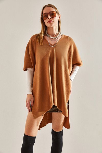 Bianco Lucci Poncho-Pullover für Damen