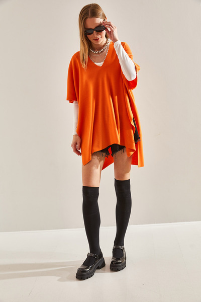 Bianco Lucci Women's Poncho Sweater