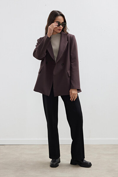 Manuka KRUVAZE CLASSIC BLAZER JACKET LIGHT ΚΑΦΕ