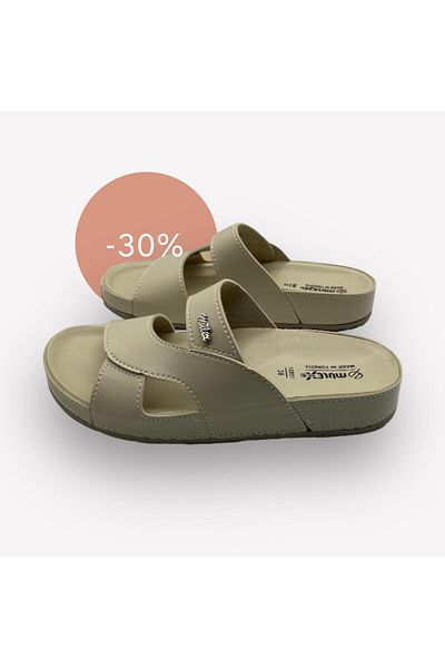 mustey soft leather water resistant slippers