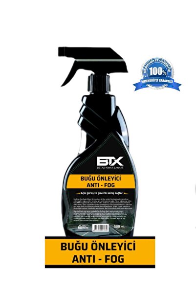 Betax Buğu Önleyici Ve Buz Çözücü Sprey 500 ml 2'li Set