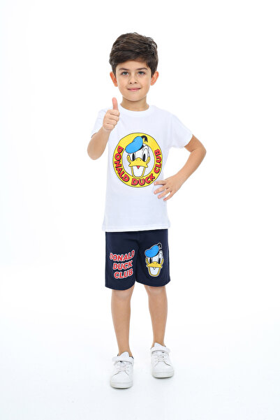 e-çocuk Donald Duck Printed Boys' Set - Top and Bottom Set 2017