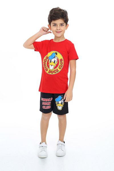 e-çocuk Donald Duck Printed Boys' Set - Top and Bottom Set 2017