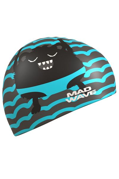 Mad Wave MONSTER Silicone Kids Bonnet (Blue)