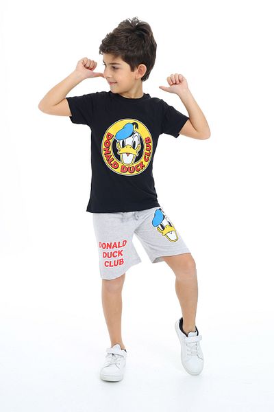 e-çocuk Donald Duck Printed Boys' Set - Top and Bottom Set 2017
